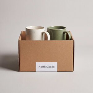 Stoneware Mugs, Set of Two